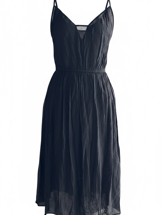 Regenbogen Dresses & Skirts - Classic Black Spaghetti-Strap Midi Dress